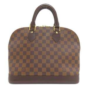 LOUIS VUITTON Authentic Brown Damier Canvas Alma Bag